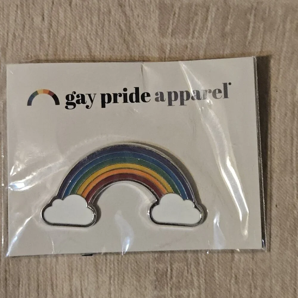 Lot Of 10 Enamel Gay Pride Pins She He They Rainbow Queer Joy Proud Lot #1